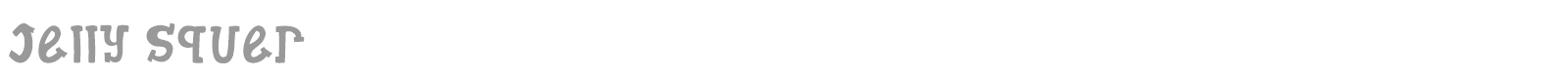 Jelly Squer font preview